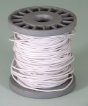 PVC Coated Copper Connecting Hookup Wire 100 ft White