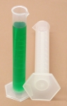 Graduated Cylinder Plastic PP 10 ml Hex Base