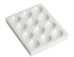 Cavity Reaction Spot Plate Porcelain, 12 Cavities