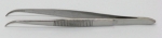Forceps Dissecting Curved Medium Points 4.5 Inch