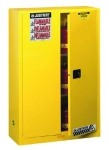 Justrite Sure-Grip EX Safety Cabinet 45 Gallon 2 Door 2 Shelves