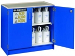 Justrite Nonmetallic Acid Cabinet 2 Door 1 Shelf