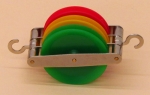 Pulley Plastic Triple Parallel 50mm