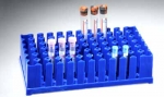 Test Tube Rack for 72 Tubes x 17mm, PP Blue SmoothRack