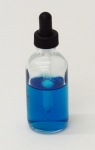 Clear Flint Glass Boston Round Bottle with Dropper 2 oz
