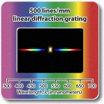 Diffraction Grating Slides-Linear 500 Line/mm