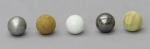 Balls 25mm Set of 5, Solid & Drilled