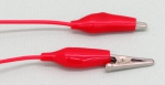 Alligator Clip Lead Red, Medium Clip, 12 Inch, Pack of 10