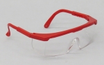 Safety Glasses, Red Frame