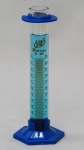 2-Part Graduated Cylinder Borosilicate Glass with Plastic Guard & Base Lab Zap 25mL