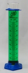 2-Part Graduated Cylinder Borosilicate Glass with Plastic Guard & Base Lab Zap 500mL