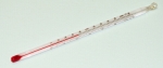 Lab Thermometer 6 Inch Red Alcohol Dual Scale -20 to 110C, 0 to 230F 