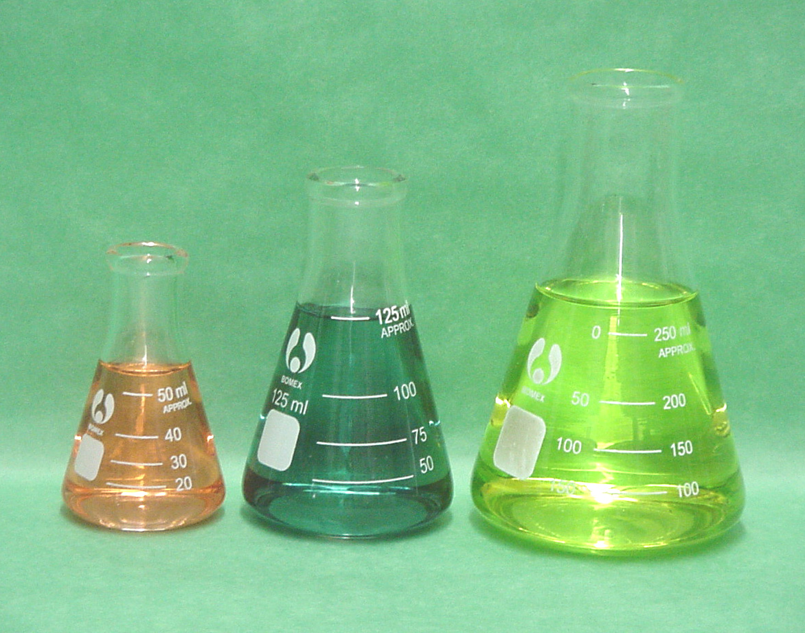 613851 Erlenmeyer Flask Set of 3 (50, 125, 250ml)