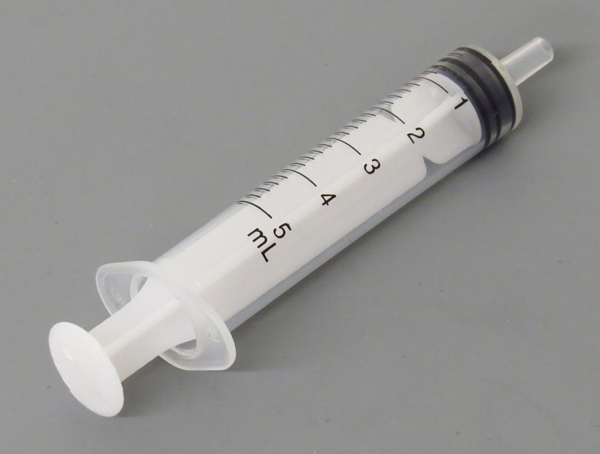 322-23 Plastic Gas Syringe 5mL