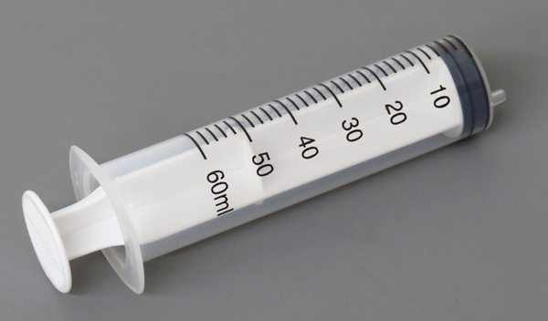 322-29 Plastic Gas Syringe 60 CC/mL (2oz)