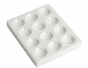 Cavity Reaction Spot Plate Porcelain, 12 Cavities