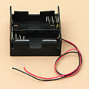 'D' Cell Double Battery Holder With Wire