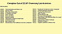 Complete Set of 22 AP Chemistry Lab Activities