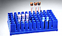 Test Tube Rack for 72 Tubes x 17mm, PP Blue SmoothRack