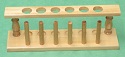 Test Tube Rack Wooden 6 Tubes x 25mm