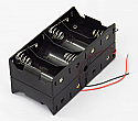 'D' Cell Eight Battery Holder With Wire