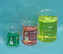 Beaker Borosilicate Glass Set of 3 (50, 100, 250)