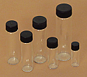 Clear Glass Vials 1/2 Dram