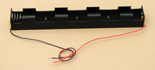 'D' Cell Four Battery Holder With Wire