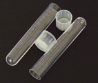 Test Tube Plastic PS 100 x 17mm with Cap