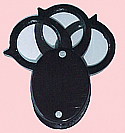 Magnifier Pocket Folding Triple Lens 5x each