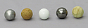 Balls 25mm Set of 5, Solid & Drilled
