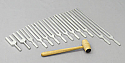 Tuning Forks Aluminum Set of 13 with Mallet and Calibration Certificate