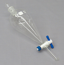 Separatory Funnel Conical Pear Shaped, PTFE Plug Stopcock Borosilicate Glass 5000ml