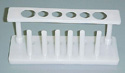 PE Test Tube Rack for 6 Tubes, 4 x 20mm & 2 x 25mm